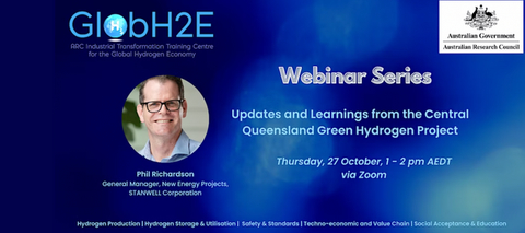 GlobH2E webinar series with Phil Richardson from Stanwell Corporation