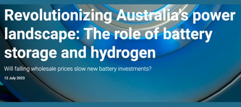 Revolutionizing Australia's power landscape: The role of battery storage and hydrogen