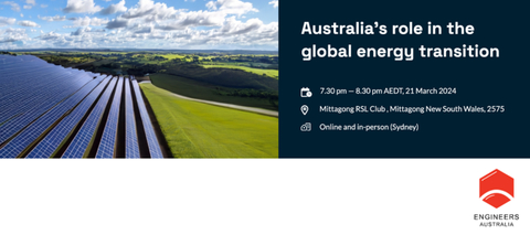 Australia's role in the global energy transition