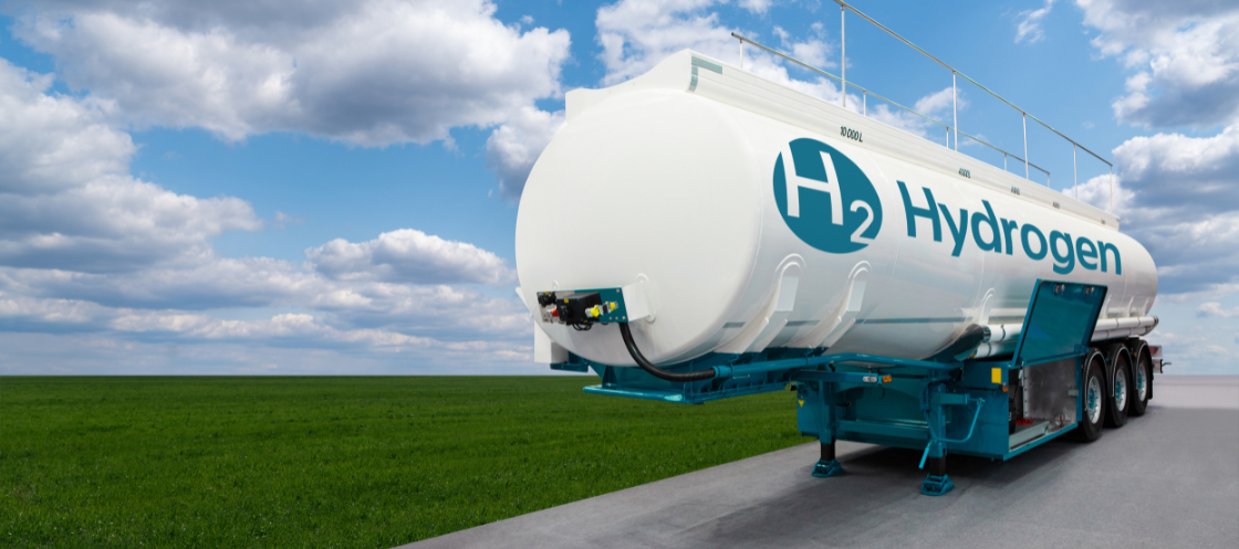 Hydrogen tank truck